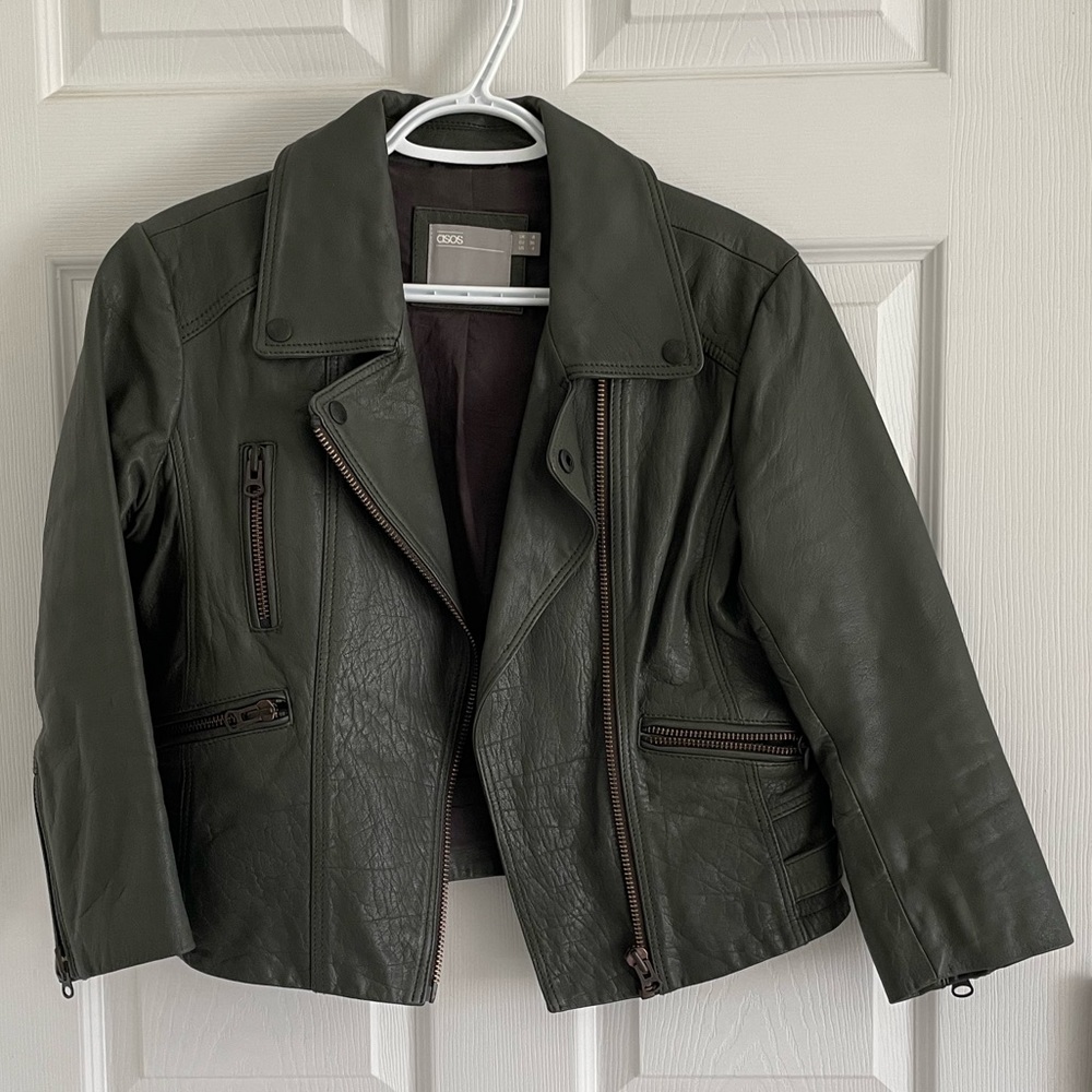 ASOS genuine leather jacket 4US